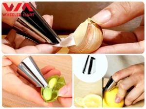 Stainless Steel finger protector for vegetable cutting