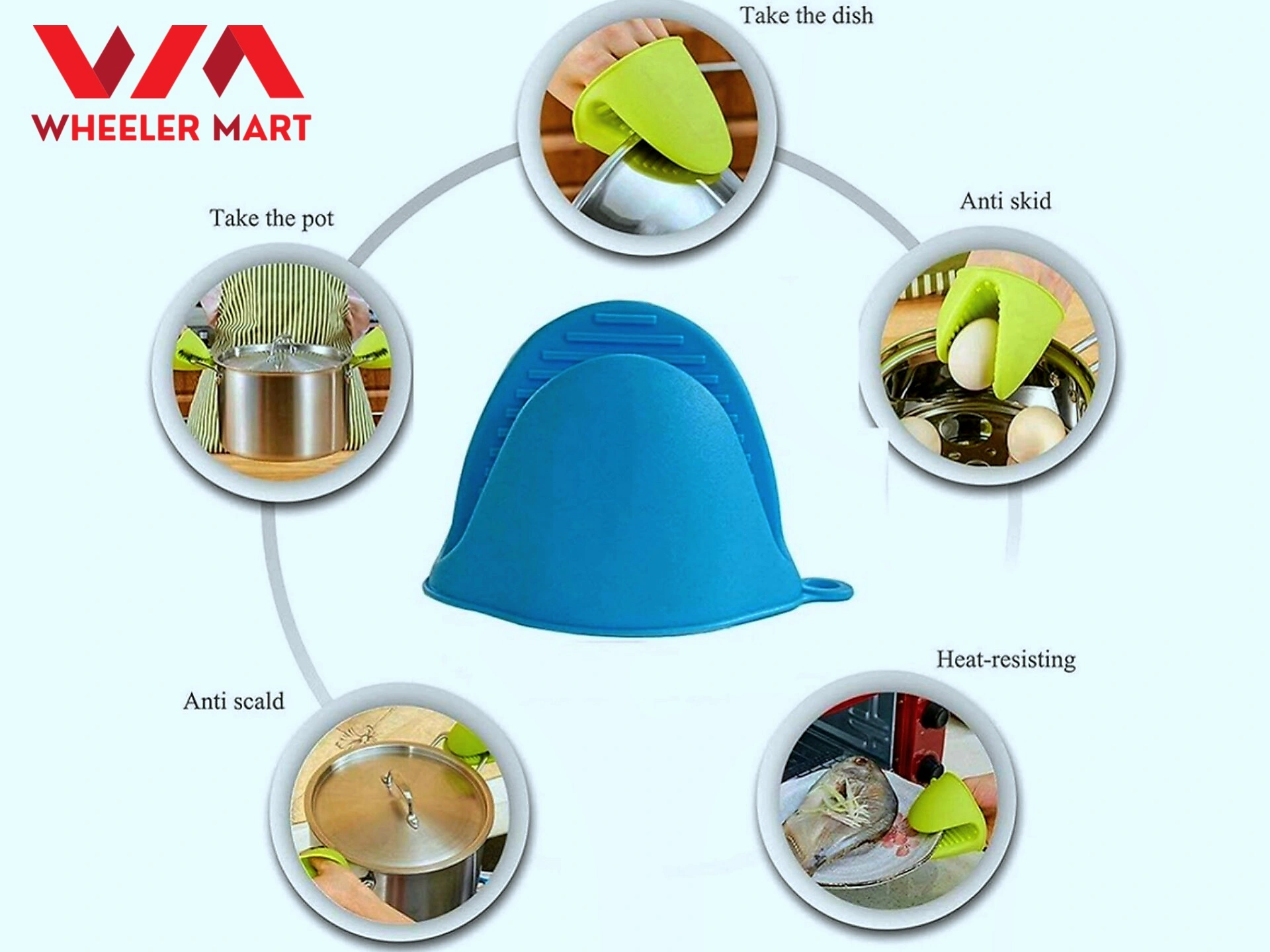 2pcs Silicone Oven Pot Holder - Image 5