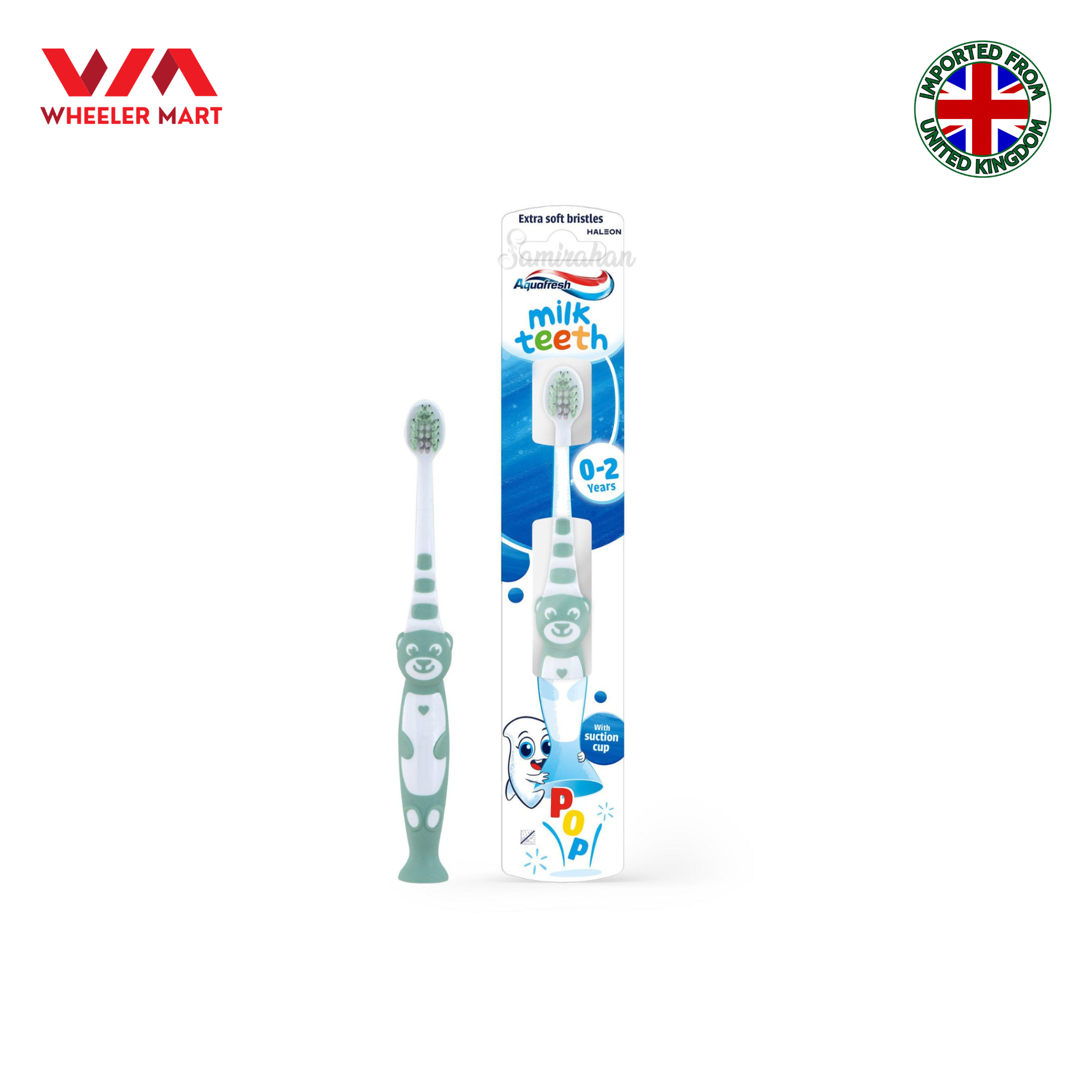 Aquafresh Milk Teeth Gum Friendly Kids Toothbrush 0-2 Years (UK) 1 Pack - Image 2