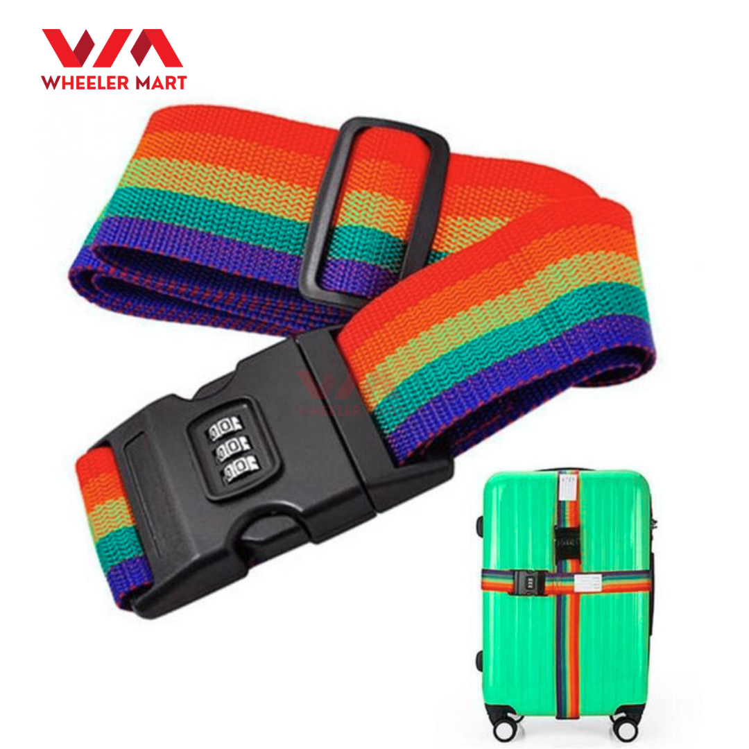 Adjustable Luggage Strap Belt With Lock