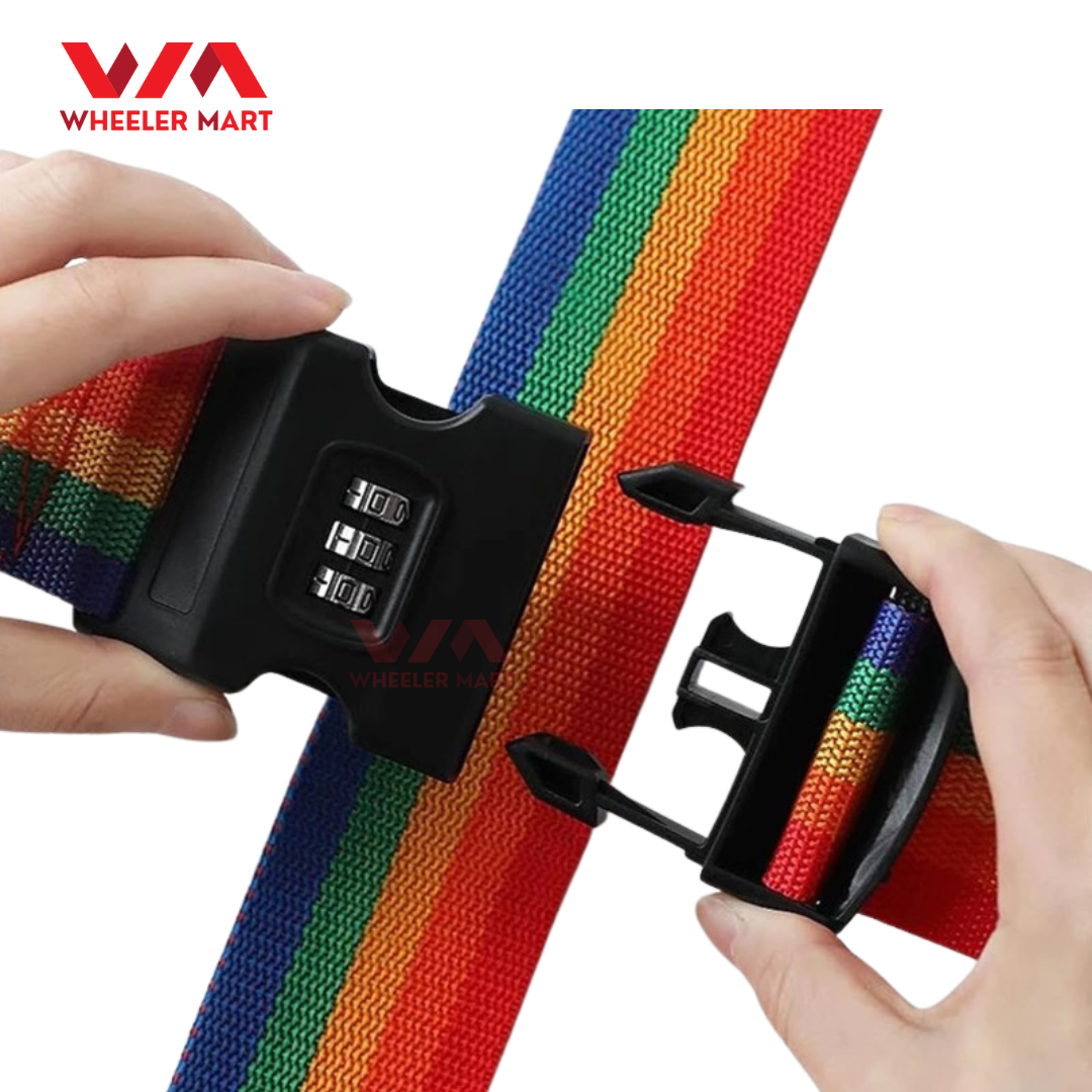 Adjustable Luggage Strap Belt With Lock - Image 3
